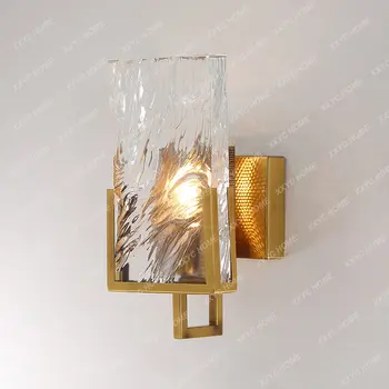 Современный золотой Роскошный хрустальный настенный светильник со светодиодной подсветкой для гостиной, ванной комнаты, внутренних светильников для дома