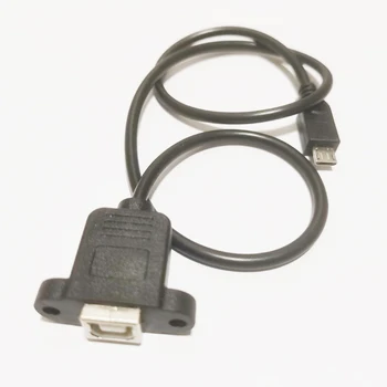 Соединительный кабель типа NCHTEK Micro USB 2.0 от штекера до USB 2.0 B с креплением на панель около 50 см/10 шт.
