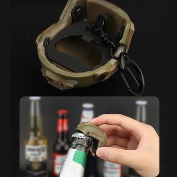 Тактическая модель быстрого шлема Брелок для ключей Мини-Портативная Открывалка для бутылок Брелок для рюкзака Шарм Военный Вентилятор Аксессуары Подарок