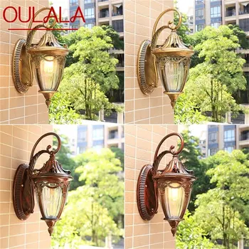 Уличный настенный светильник OULALA Классический свет Ретро светодиодные бра водонепроницаемые для украшения дома