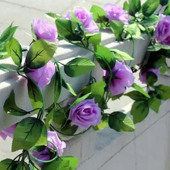 Хорошая имитация цветка, Красивая искусственная роза, экологически чистая декоративная гирлянда из искусственных роз для домашнего декора