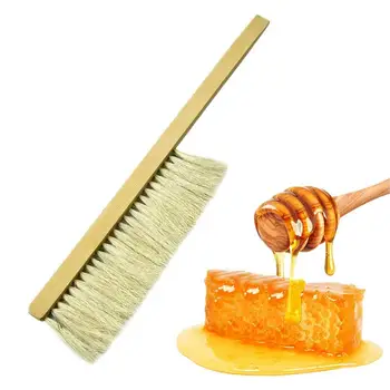 Щетка для пчеловодства, щетка с деревянной ручкой, инструмент для пчеловода, практичный аксессуар для начинающих и профессиональных пчеловодов