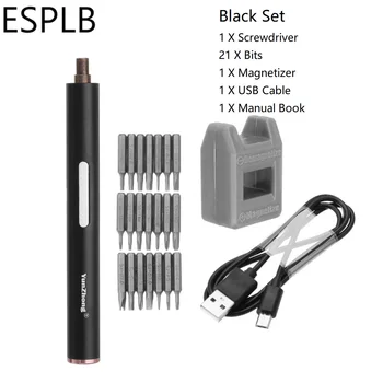 Электрическая отвертка ESPLB, Мини-портативный Прецизионный Беспроводной набор электрических отверток 22 в 1 для мобильного телефона/Часов/Камеры