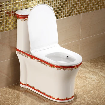 акварельный золотой унитаз super swirl, водосберегающий и защищающий от запаха унитаз, персонализированный цветной керамический умный унитаз gold toilet