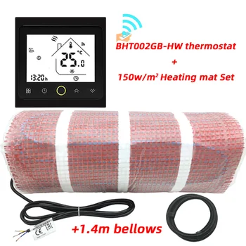 инфракрасный 8 ~ 15 м2 150 Вт / м2 с термостатом Wifi коврик для подогрева пола комплекты двухжильных электрических ковриков с теплой нитью