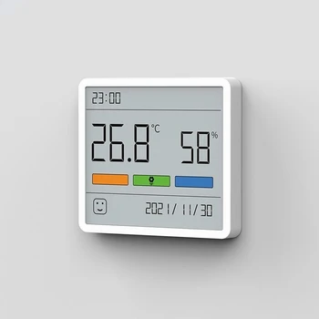 цифровой ЖК-дисплей duka atuman, удобный датчик температуры в помещении, измеритель влажности, часы, термометр, гигрометр, 3,34 дюйма